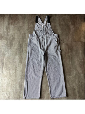 Vintage Big Bill Hickory Stripe Overalls Mens Size 42 Made in Canada